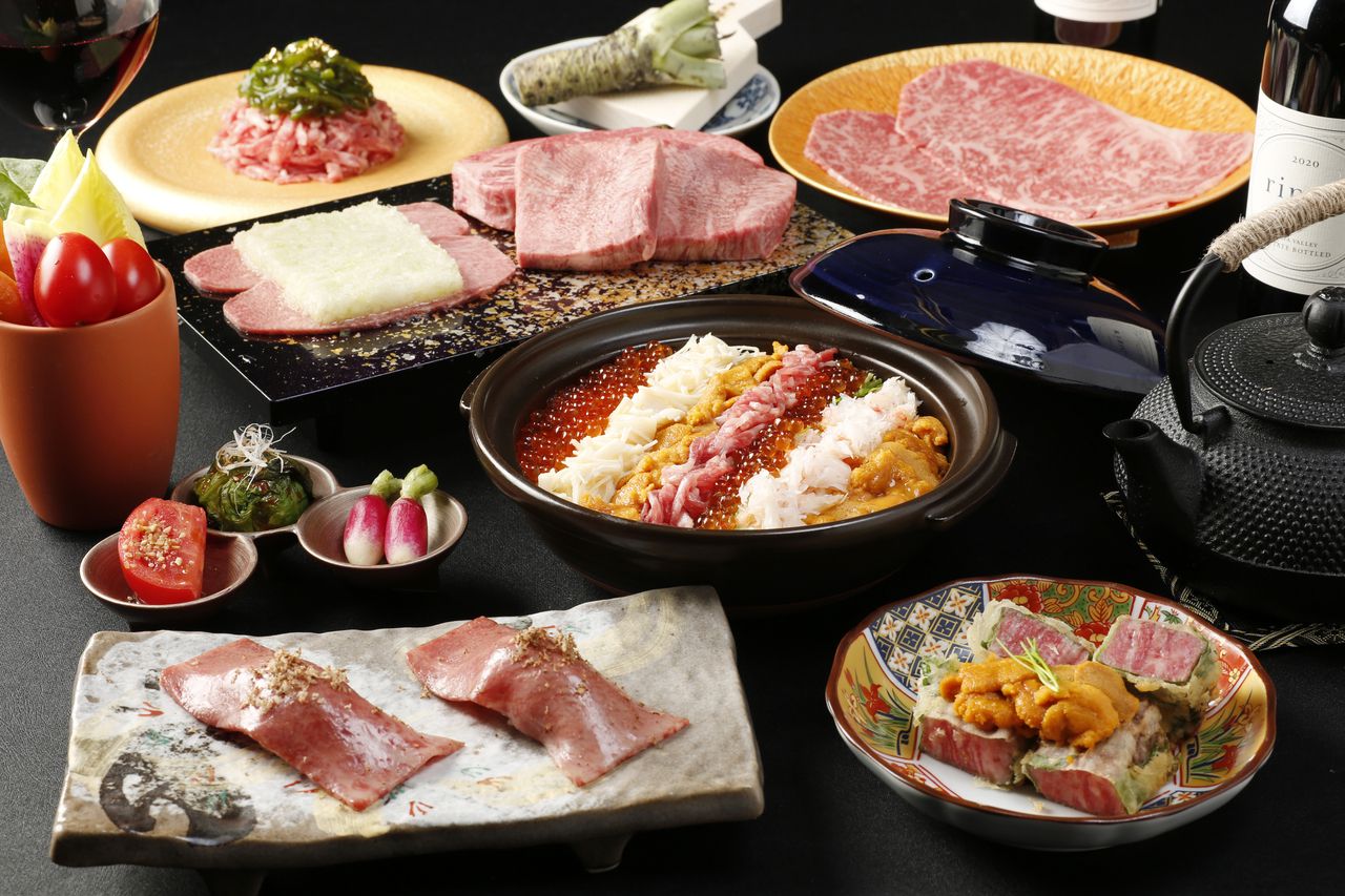 [New special course only available at Ponga Ebisu store] 12 dishes including our specialty tatami leek tongue salt, special sirloin, exquisite seafood clay pot rice or truffle and foie gras clay pot rice