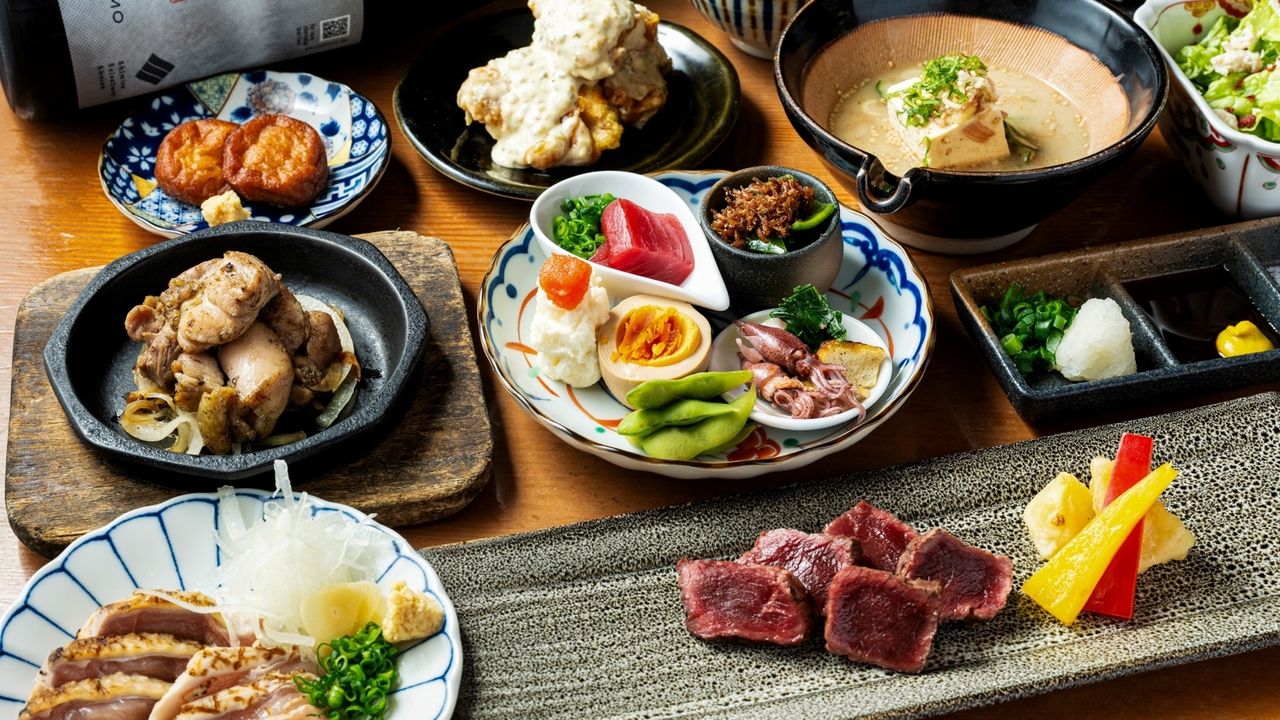 [Great for entertaining or dinner parties!] Uses Miyazaki Prefecture's Kuroge Wagyu beef! <120 minutes all-you-can-drink> 8,000 yen course