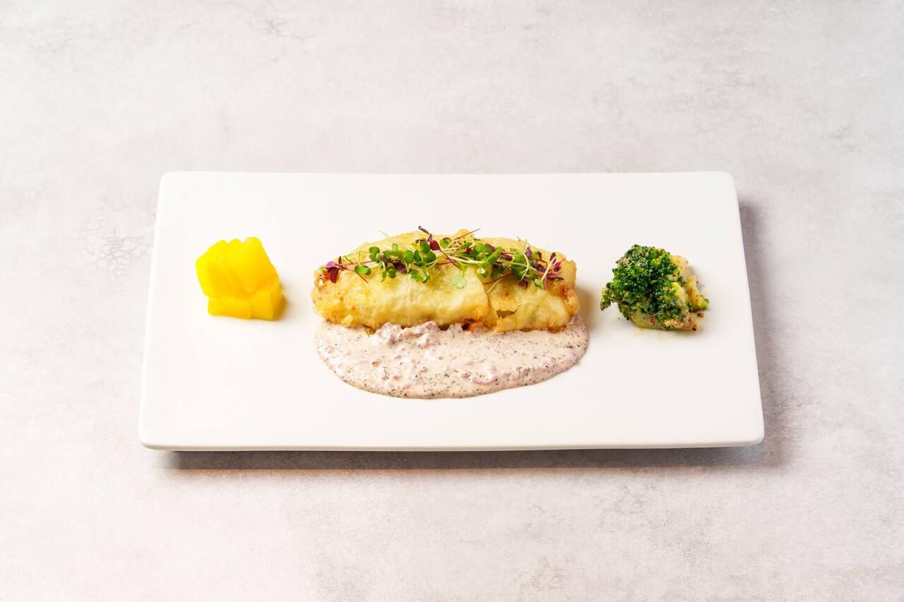 "Fish Dish"  with all you can drink beverages