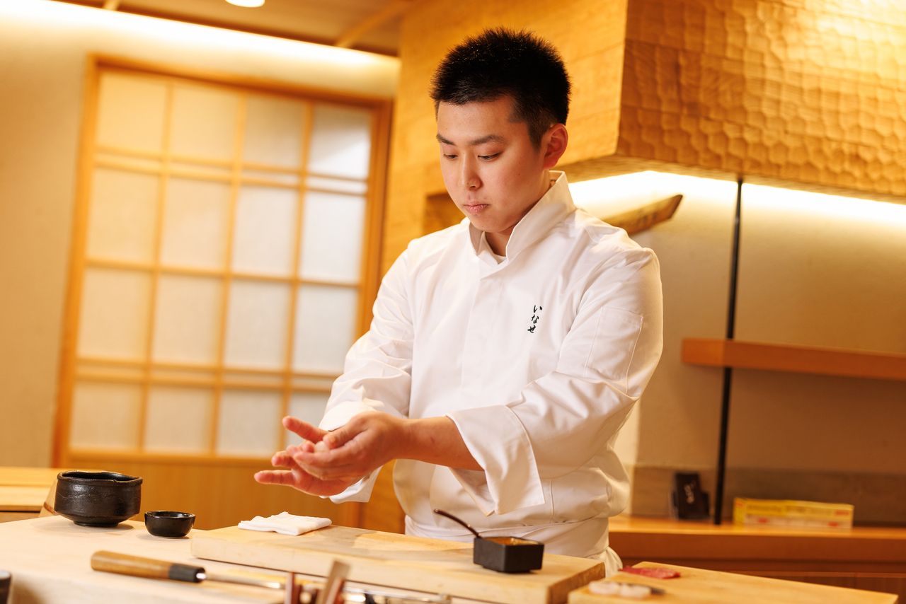 Sushi and appetizer course