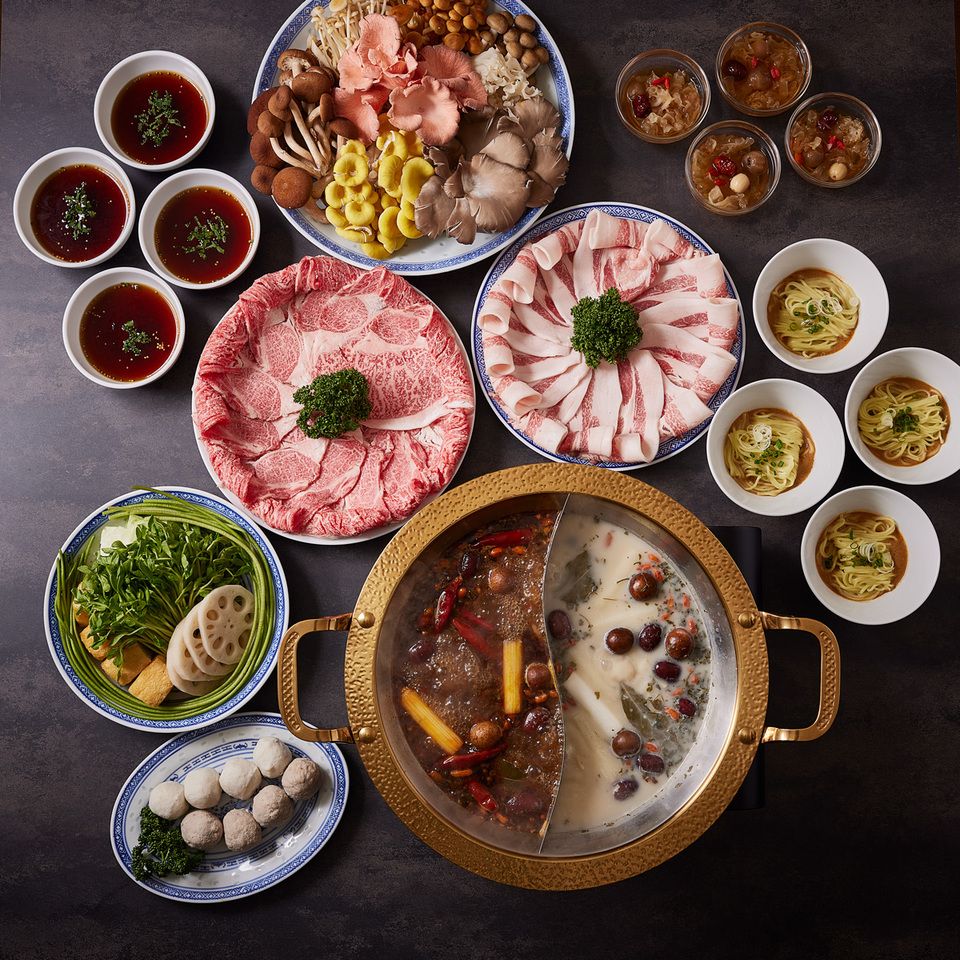 [Two-color hotpot] Spicy and spicy course