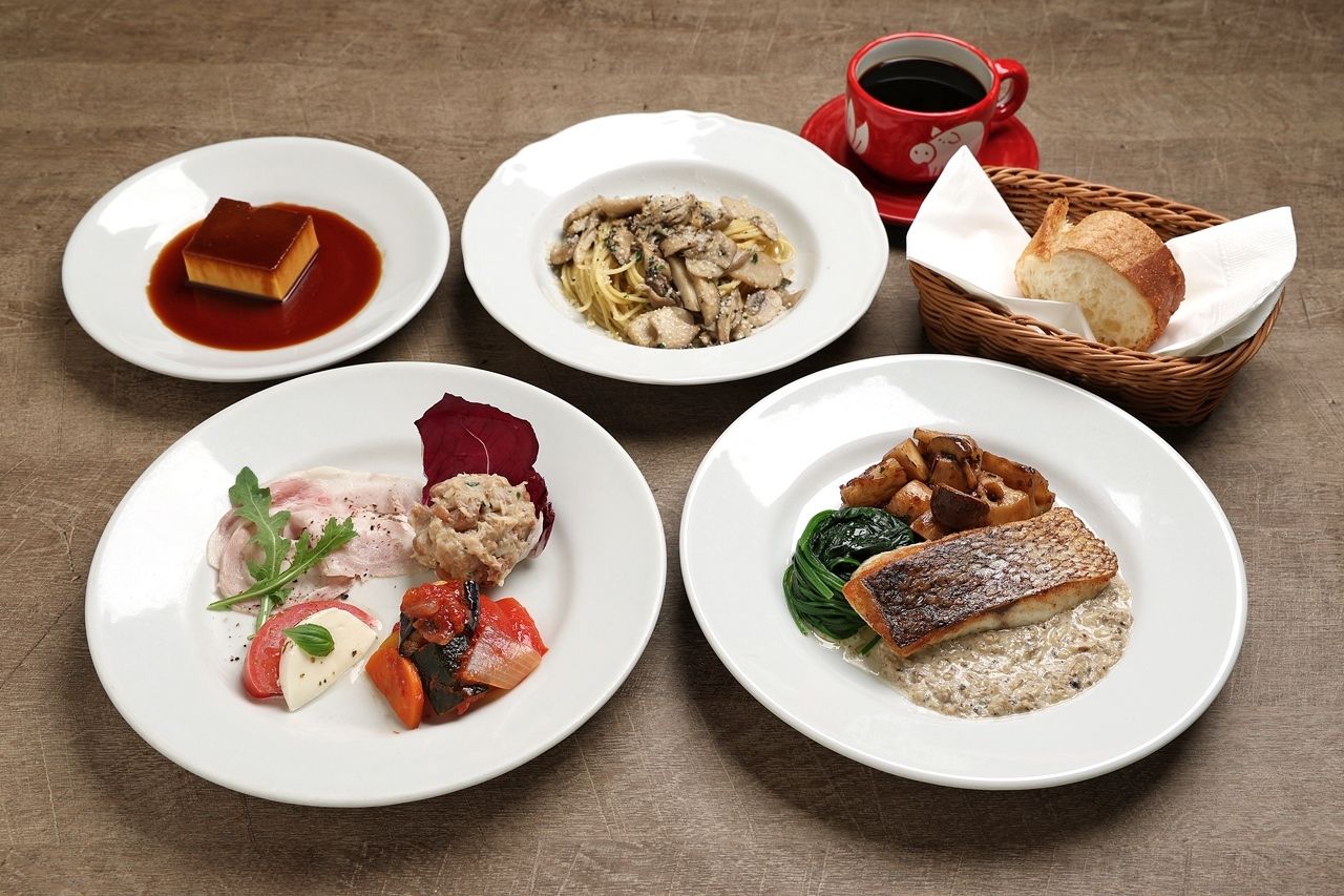 〈  1ドリンク付+ティラミス〉​IL CALDINALE LUNCH前菜＋選べるパスタとメイン 、ティラミス・コーヒー　5,500円(税込)
