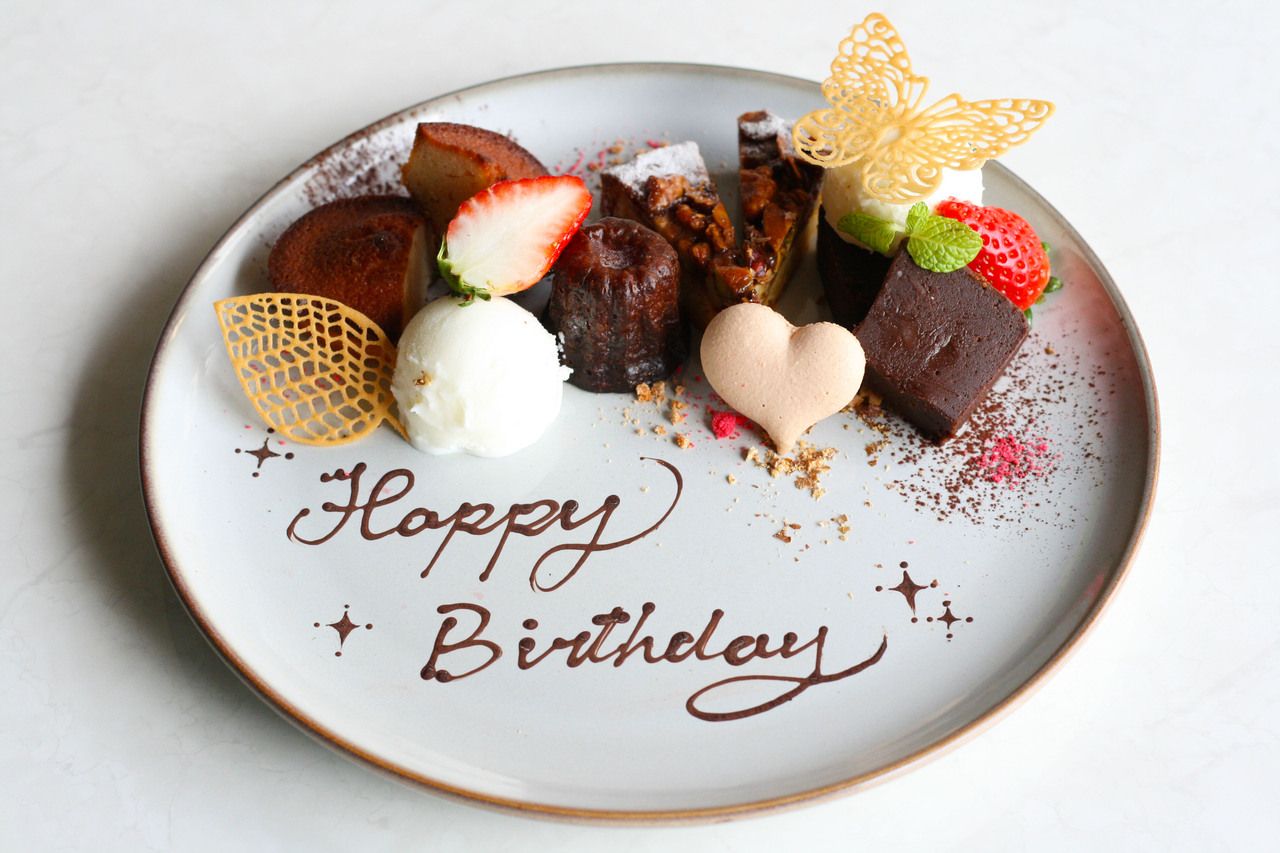 メッセージ付きデザートプレート