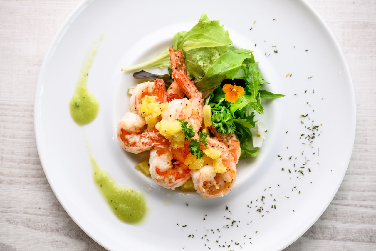 ハワイアンガーリックシュリンプ+ハーフビュッフェ