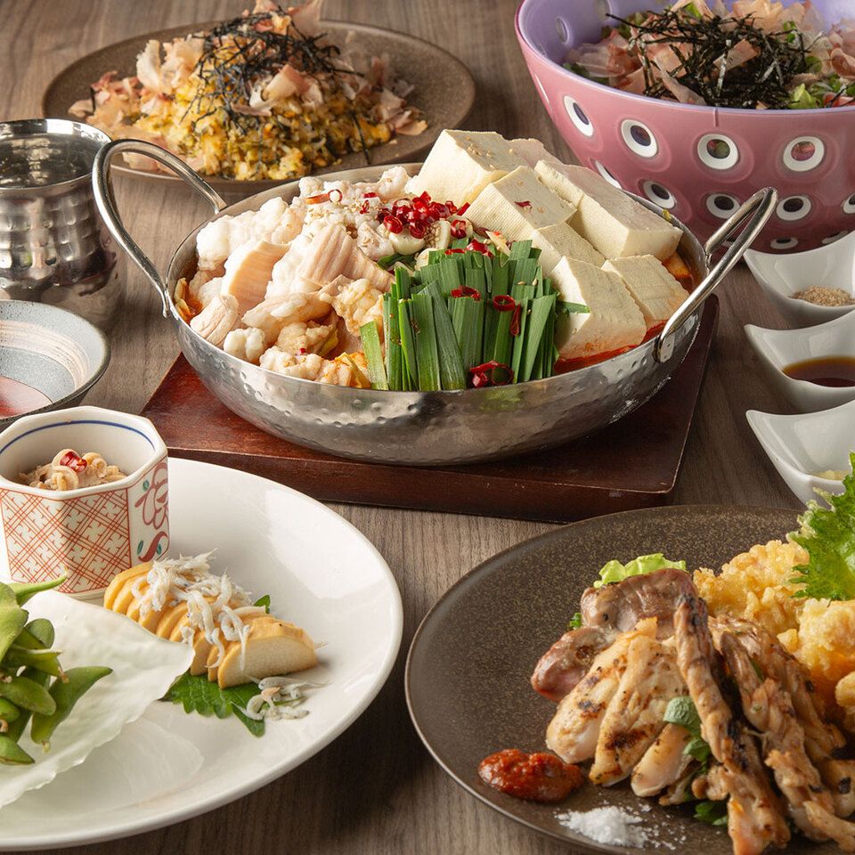 [Ichiban-ya] Premium course with a hearty Hakata motsunabe as the main dish and 120 minutes of all-you-can-drink