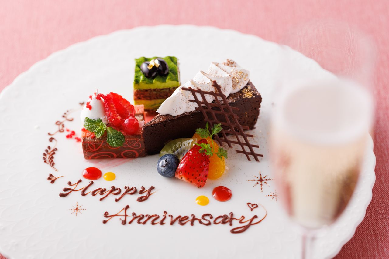 お祝いデザートプレート