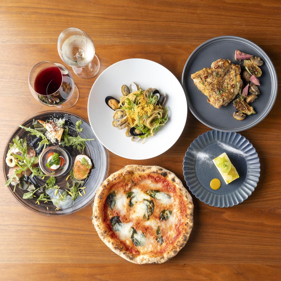  [NAPOLI COURSE] 5 dishes in total, including your choice of Awa black beef or Kobe beef main course, red sea bream appetizer, octopus pasta, etc.