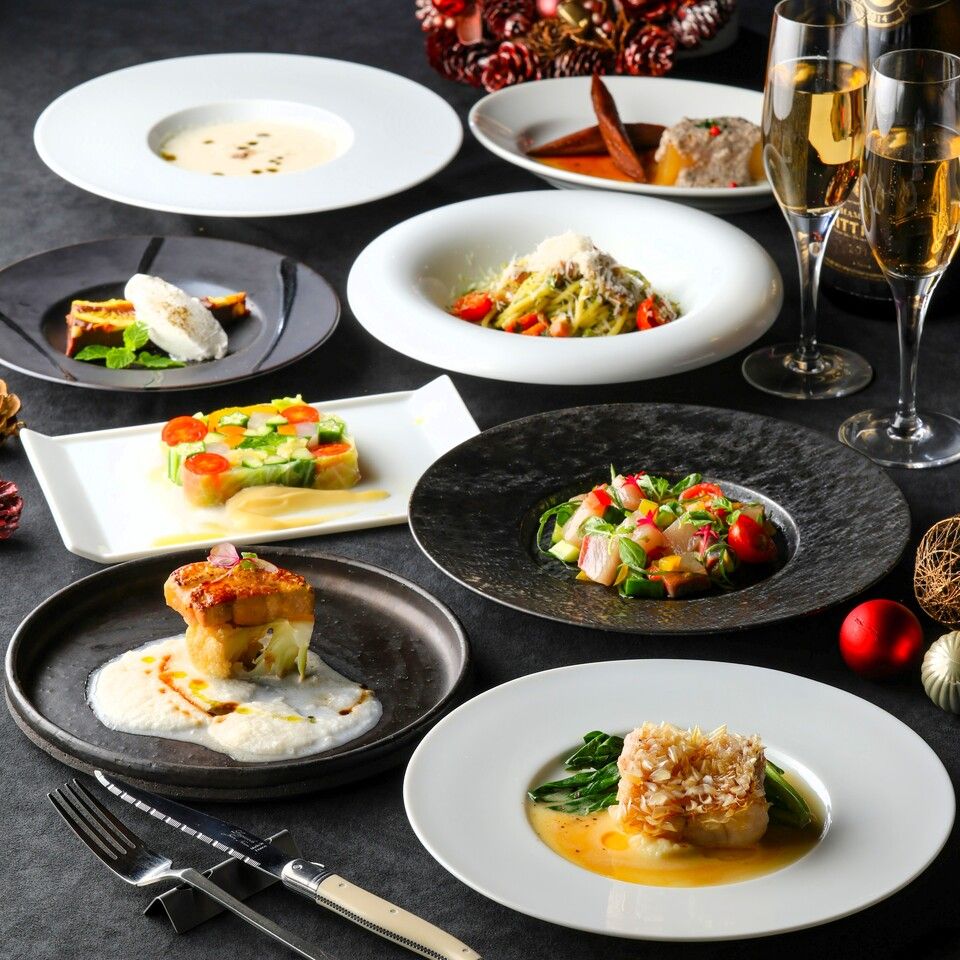 【Xmas2025】24日&25日限定 食後カフェ付 京都食材のイタリアンを堪能 お魚メインのカジュアルプラン