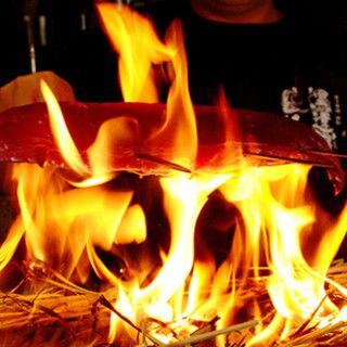 【12月】鰹藁焼き×鰹お造り×寒鰤の藁焼き　豪華藁焼き堪能！3種合盛り　安芸の舞コース（2時間飲み放題付き）