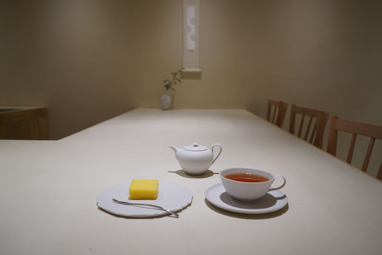 Fresh sweets set (three types of tea)