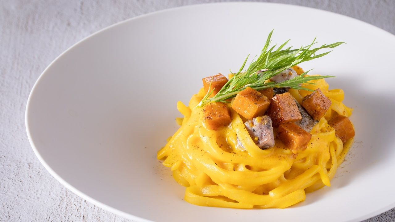 [Seasonal] Ripe pumpkin cream pasta + buffet (adult)