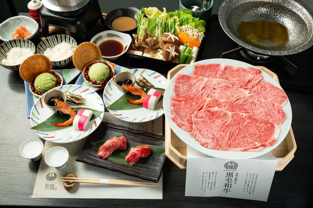 Chrysanthemum course shabu-shabu