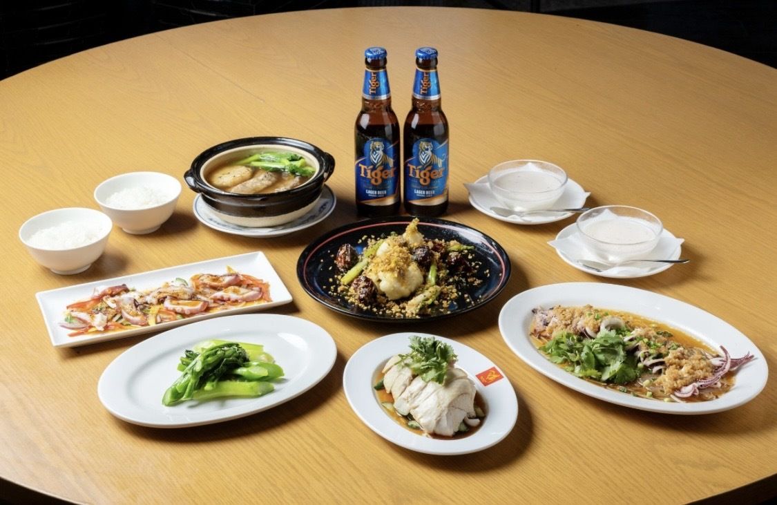 【うみうまコース】期間限定メニューの3品とシンガポールの名物をお得に楽しめるコース