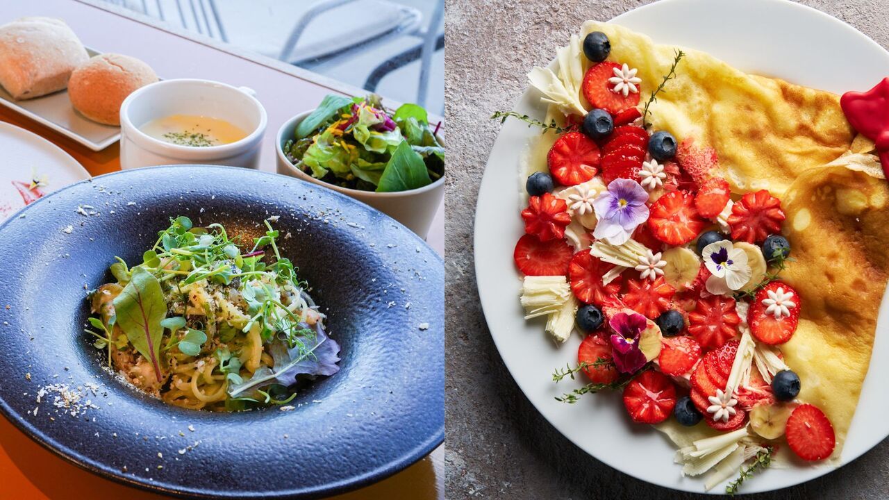 [For anniversaries and celebrations] BOTANICAL SPRING LUNCH SET (change dessert to crepes)