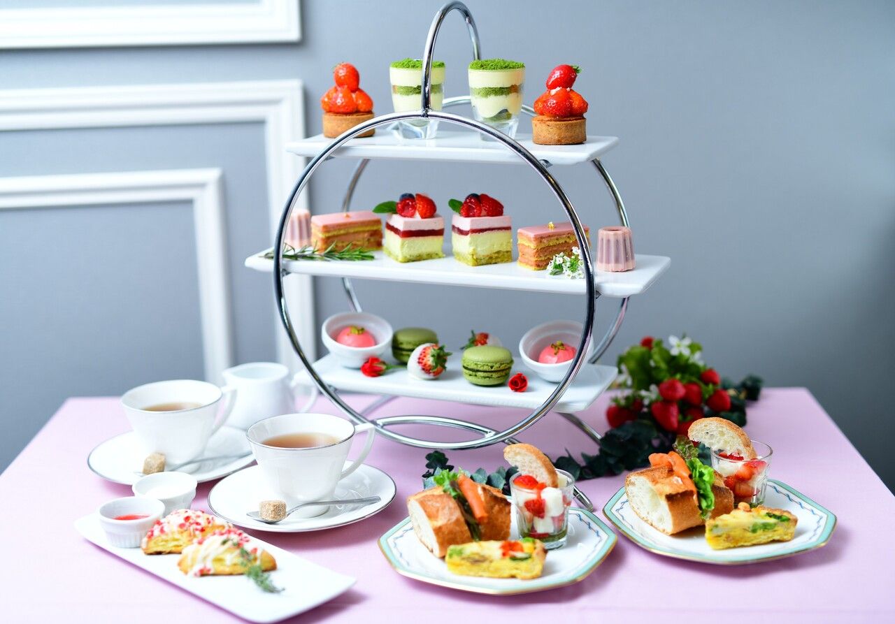 （ディナー）イチゴ第2弾！イチゴ＆抹茶のアフタヌーンティー　＜土日祝日・1日10セット限定＞