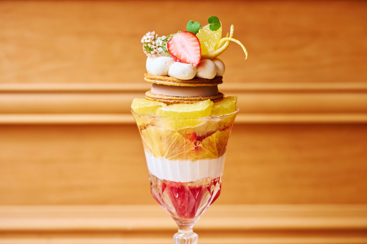 【休日】春の柑橘パフェ