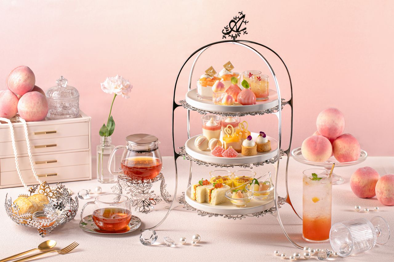【Weekdays 10% OFF】 Peach Bijou Afternoon Tea