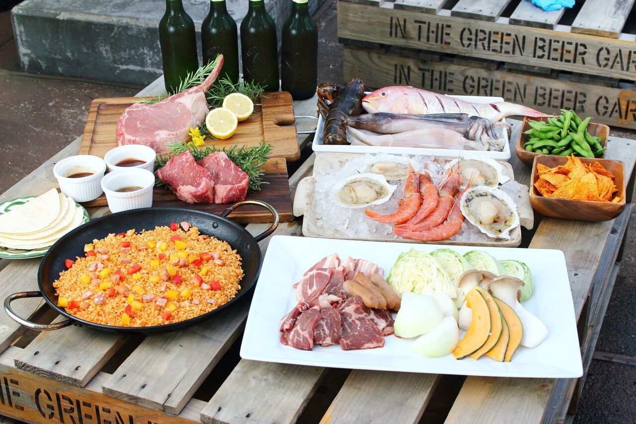 日祝[飲み放題90分付] SEASIDE BBQ PLAN