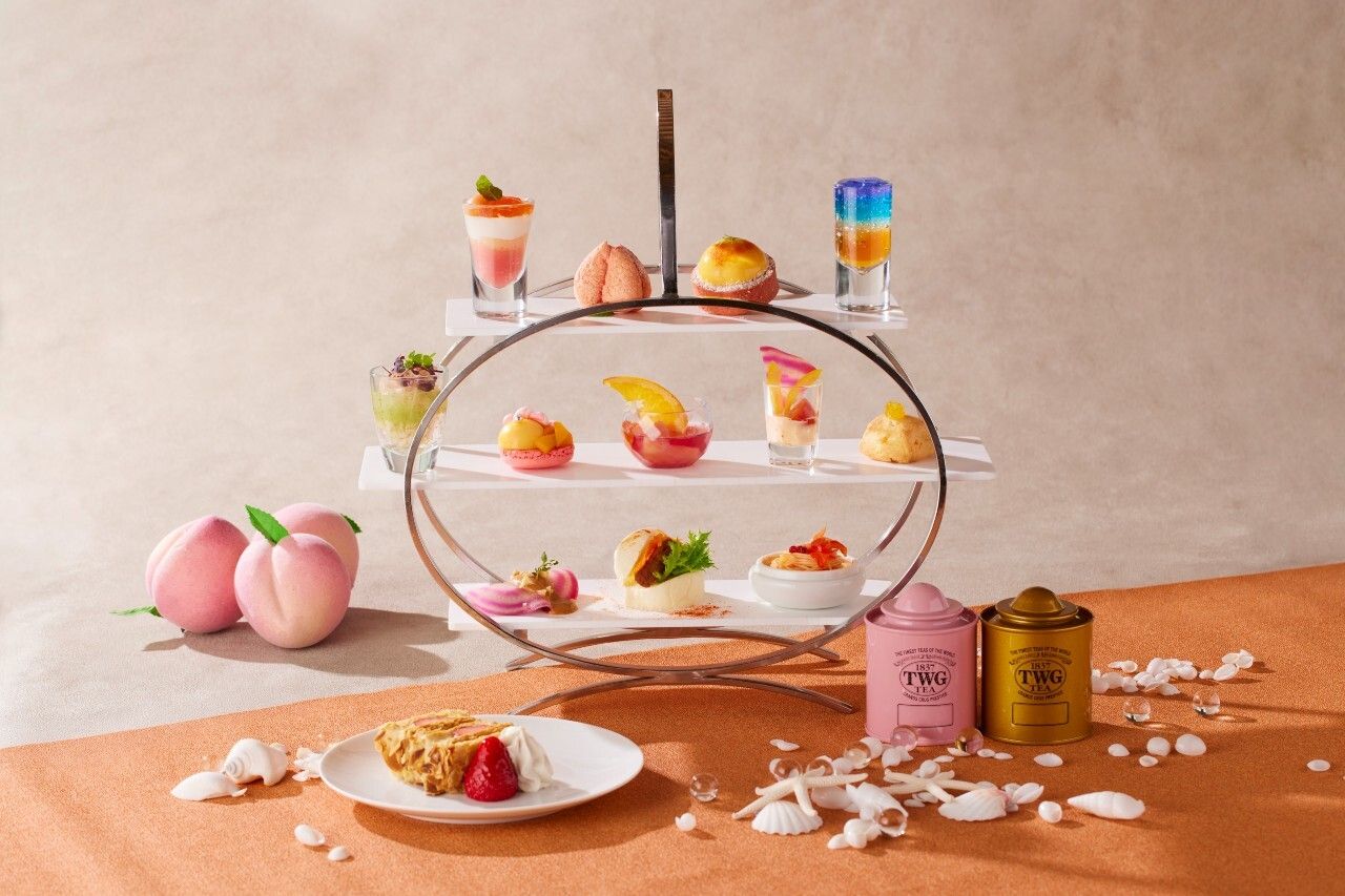 【Weekday-only August discount】 Peach Afternoon Tea ~Sunset Peach~