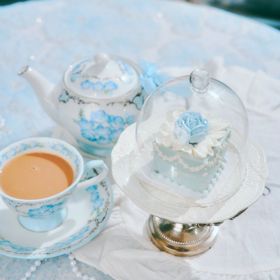 🍰{For 1 people} RENARD Square Cake Set 🍽️