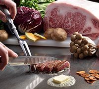 Wagyu beef loin Steak lunch