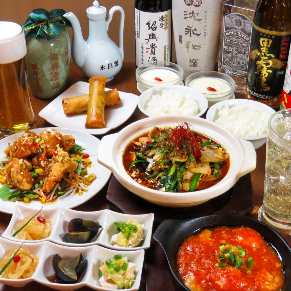 【料理堪能コース】料理６品本格中華王道コース！│【歓送迎会/宴会/二次回/パーティ】※要前日までに予約