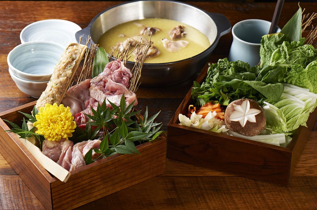 【水炊き鍋付き！120分飲み放題付き♪】鳥肌の鍋 満喫コース！全10品！