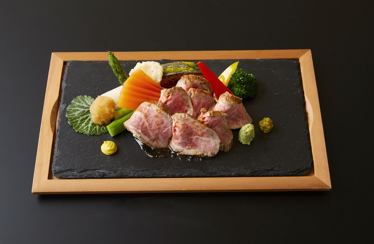 5月6月会席　ふらの和牛サーロインステーキと浅利ご飯　16,500円