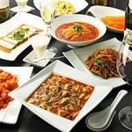 【2H飲み放題付】★玉蘭コース～四川よだれ鶏や海老とイカのチリソースなど人気商品盛りだくさんのご宴会プラン～
