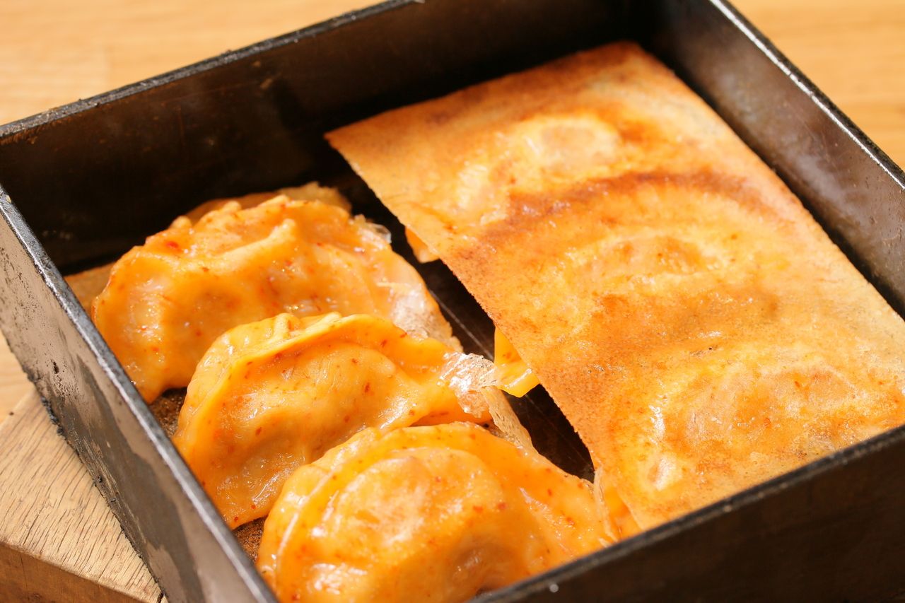 Japanese beef and onion feather dumplings