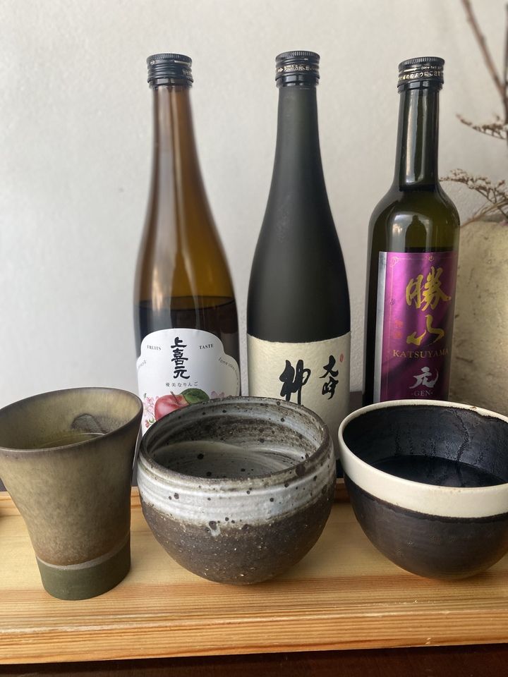 Comparing 3 types of sake 