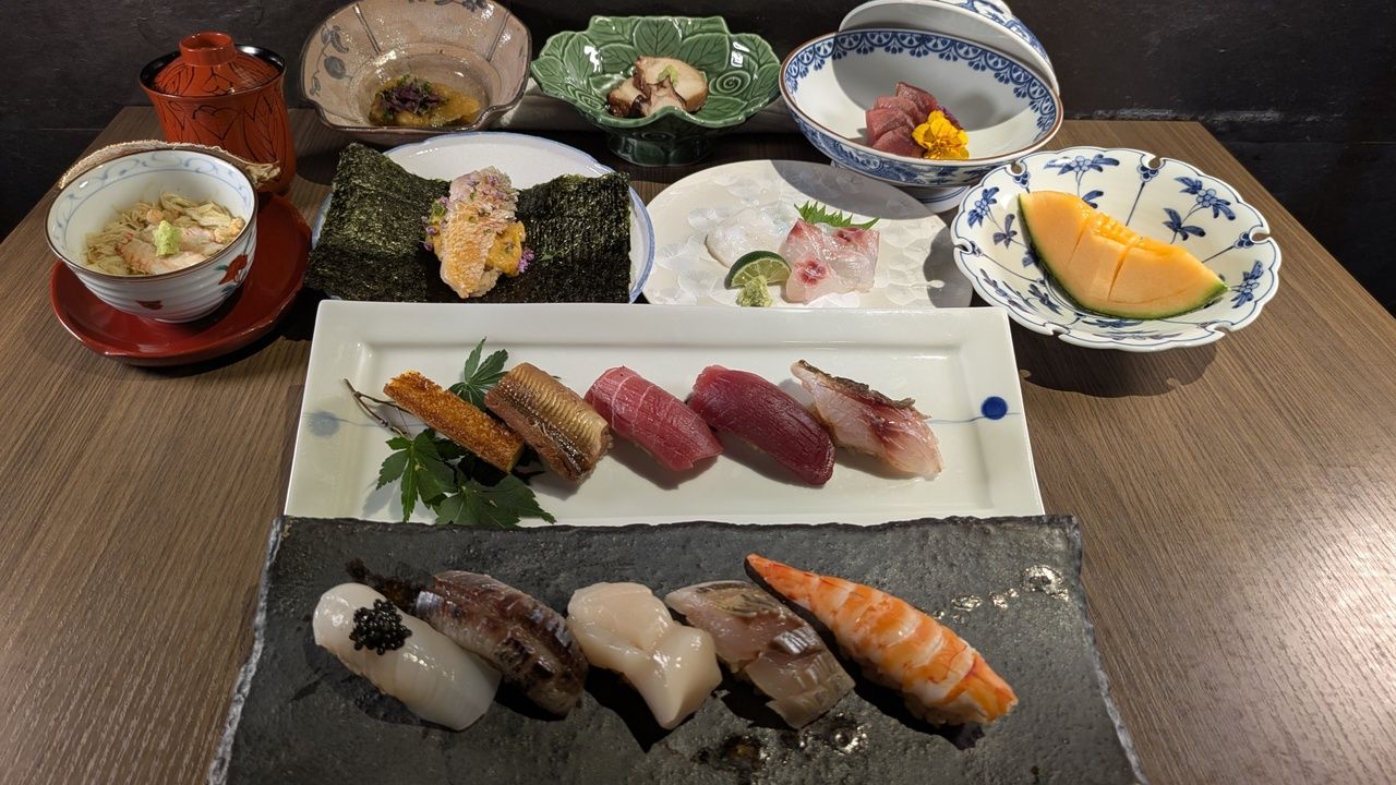 18道菜的高級廚師發辦套餐