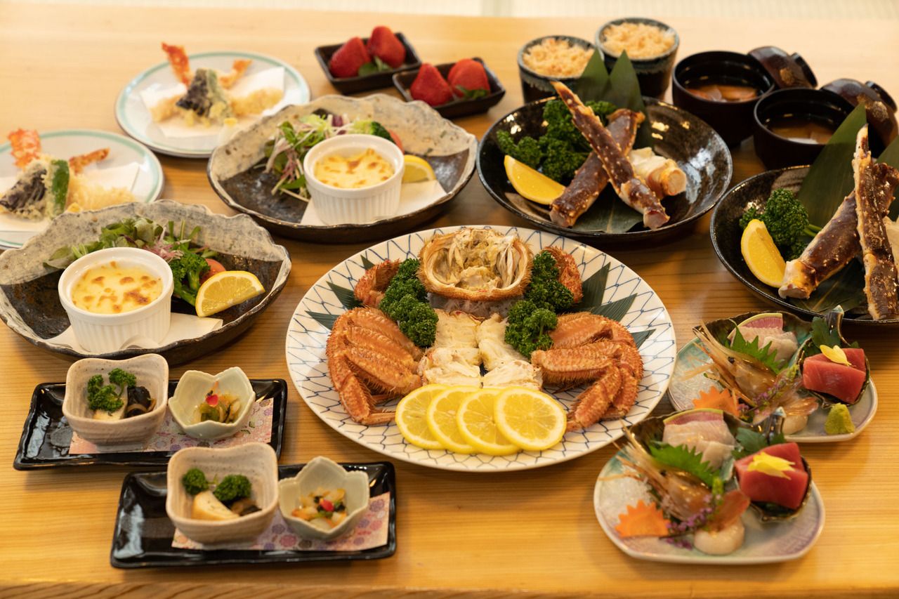 かにづくしコース 14,000円(税込)