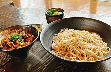 Wild Boar Rice Bowl and 100% Buckwheat Zaru Soba Set