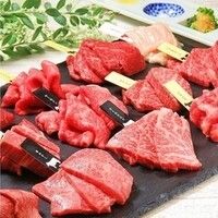 Fコース　〜名物、肉寿司焼き雲丹とサーロインの手巻きキンパがついた肉11種盛り合わせプレート〜【17品】