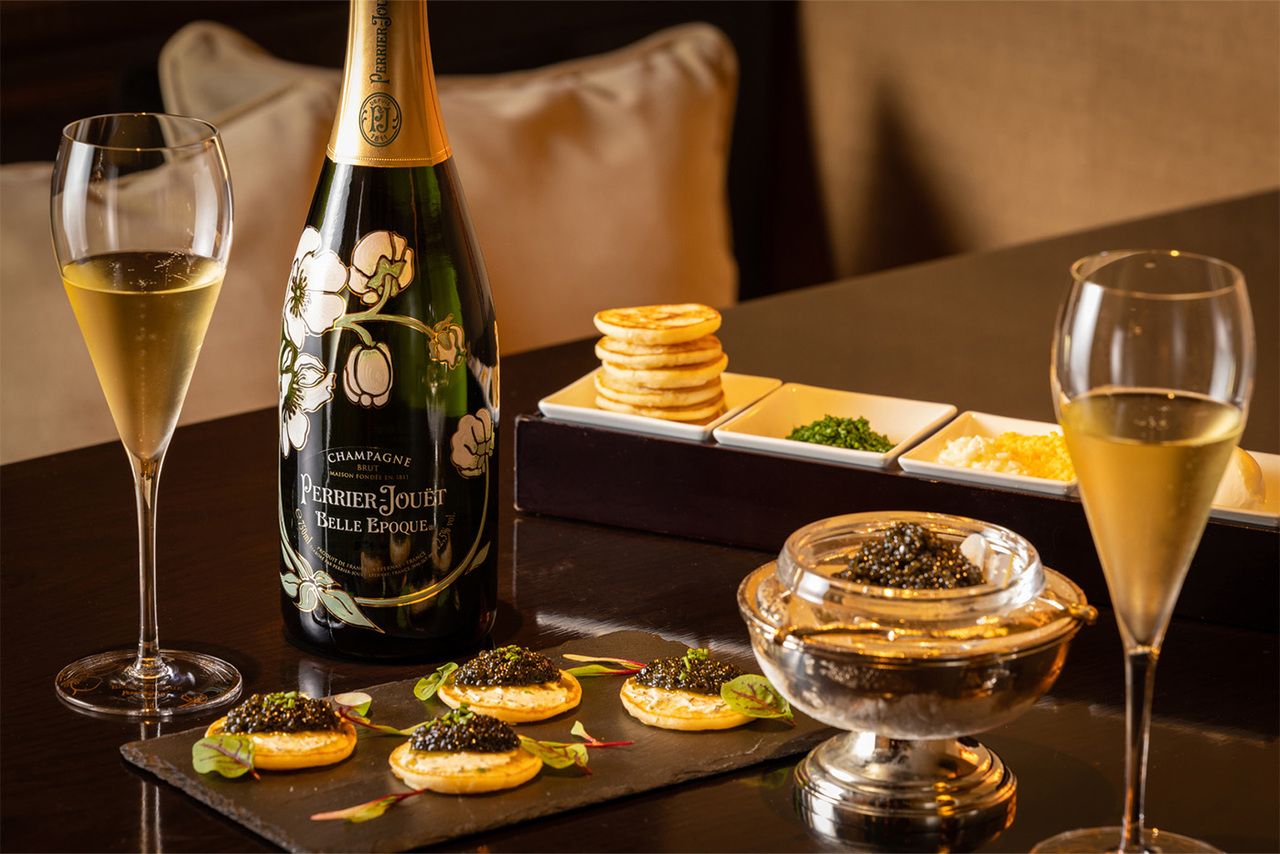 【Free-flow of Perrier Jouët with Oscietra caviar】