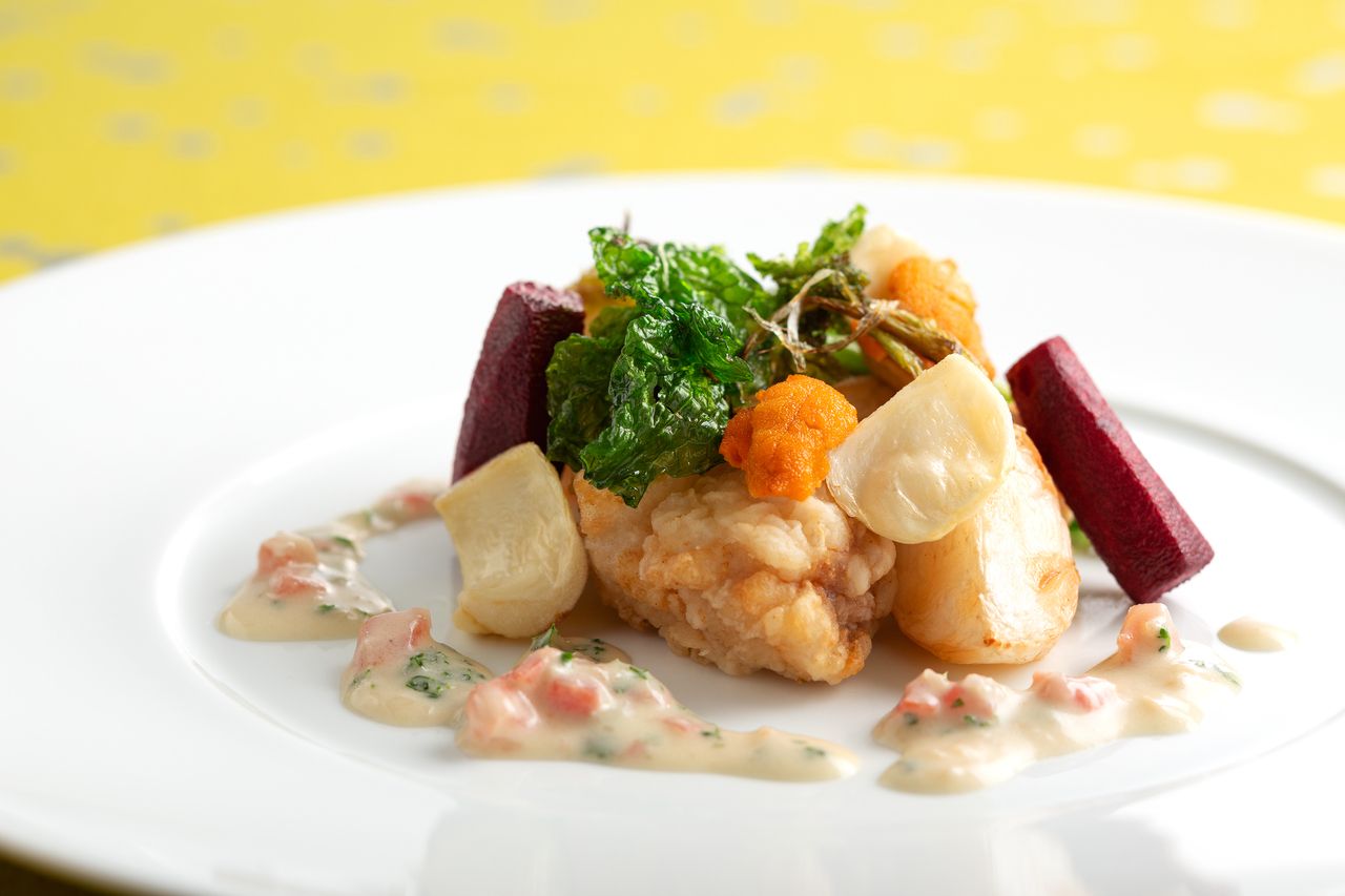 【ホール席】土日祝限定ダブルメインのディナーコース全4品