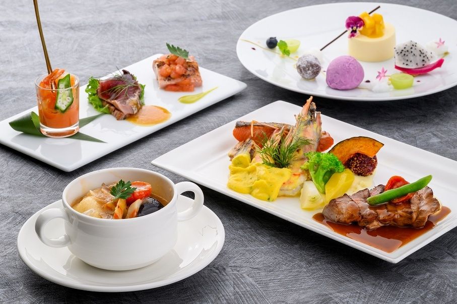 黒毛和牛＆シーフード（牛海老・帆立・魚）セット