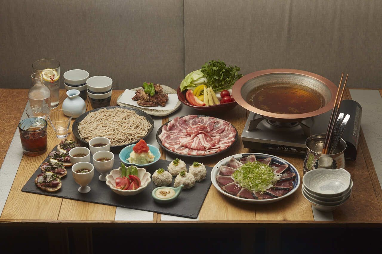 【忘新年会プラン・飲み放題90分付】お出汁で味わう豚肉のしゃぶプラン