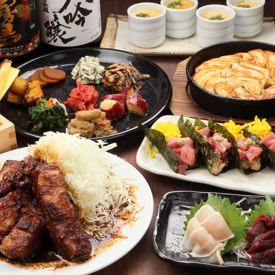 【贅沢三昧】ごきげんえびす名物が勢揃い！欲張りプランYEBISU5種類90分飲放題付き！12品5,000円