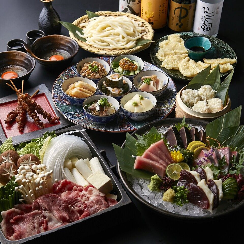 【12月限定】贅沢☆名物・近江牛すき焼きコース【2H飲放題付】7000円