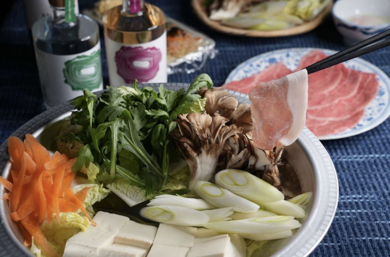 Shinshu Mochi Pork Soup Shabu-shabu Course