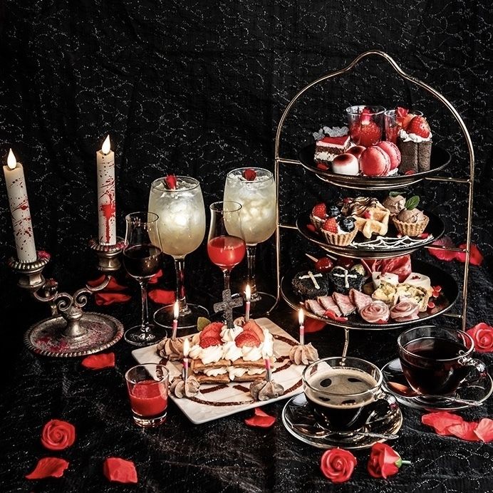 【儀式付き】吸血鬼達のナイトアフタヌーンティープラン【全17品】5000円（税込み）