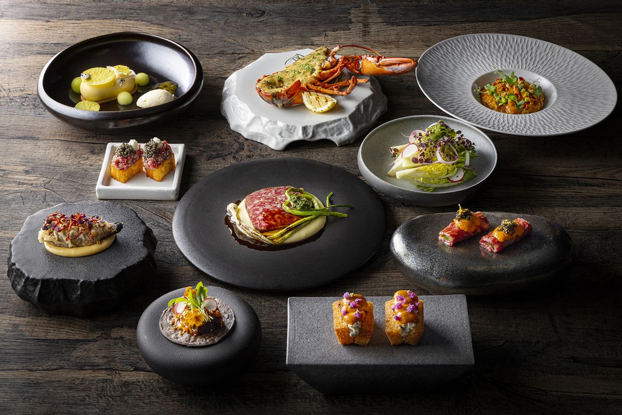 Signature dinner course featuring 9 dishes from the chef's recommended menu