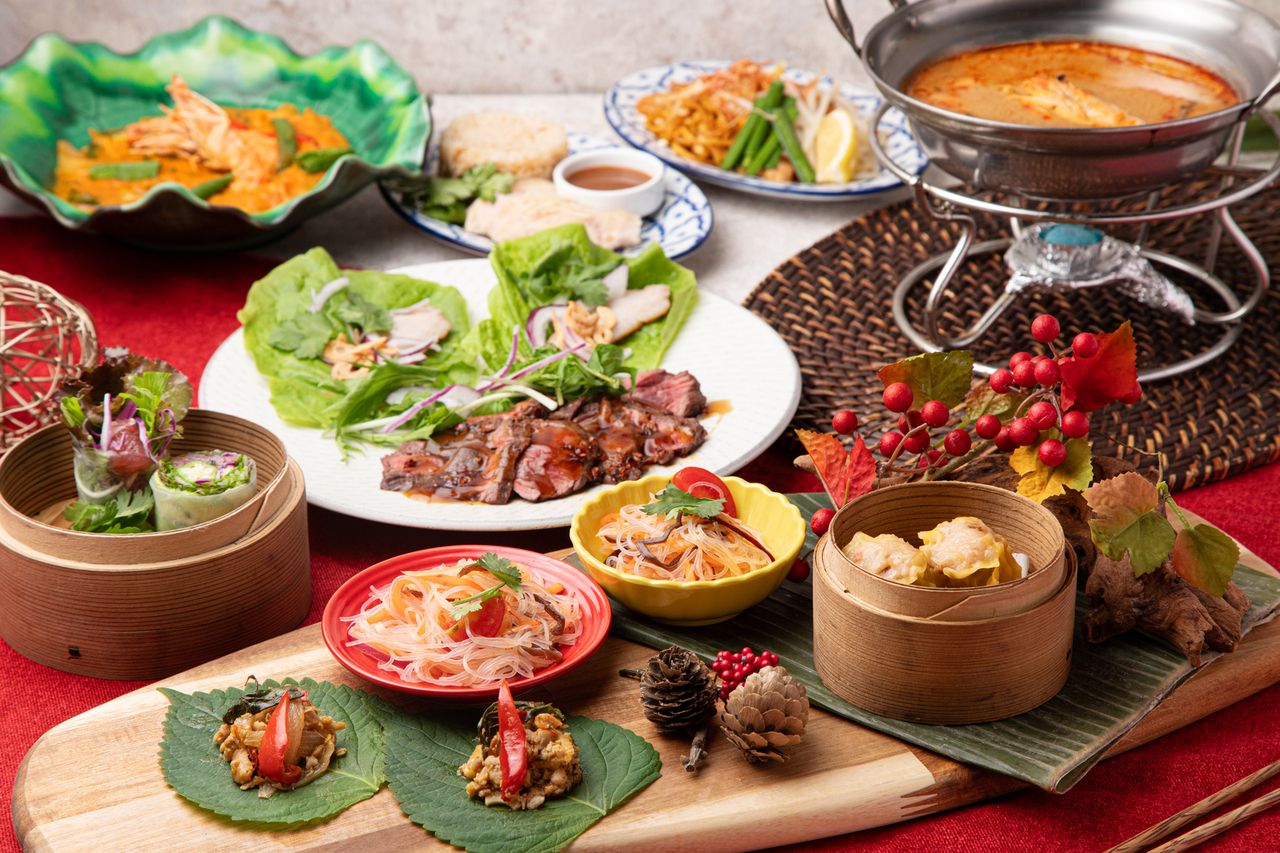 [Enjoy ethnic cuisine + all-you-can-drink] 9 dishes and 6 plates including "Shrimp spring rolls x Tom Yum Kung x double main grill, and the final meal is our specialty! Chewy fresh noodles Pad Thai" (for 3 people or more)