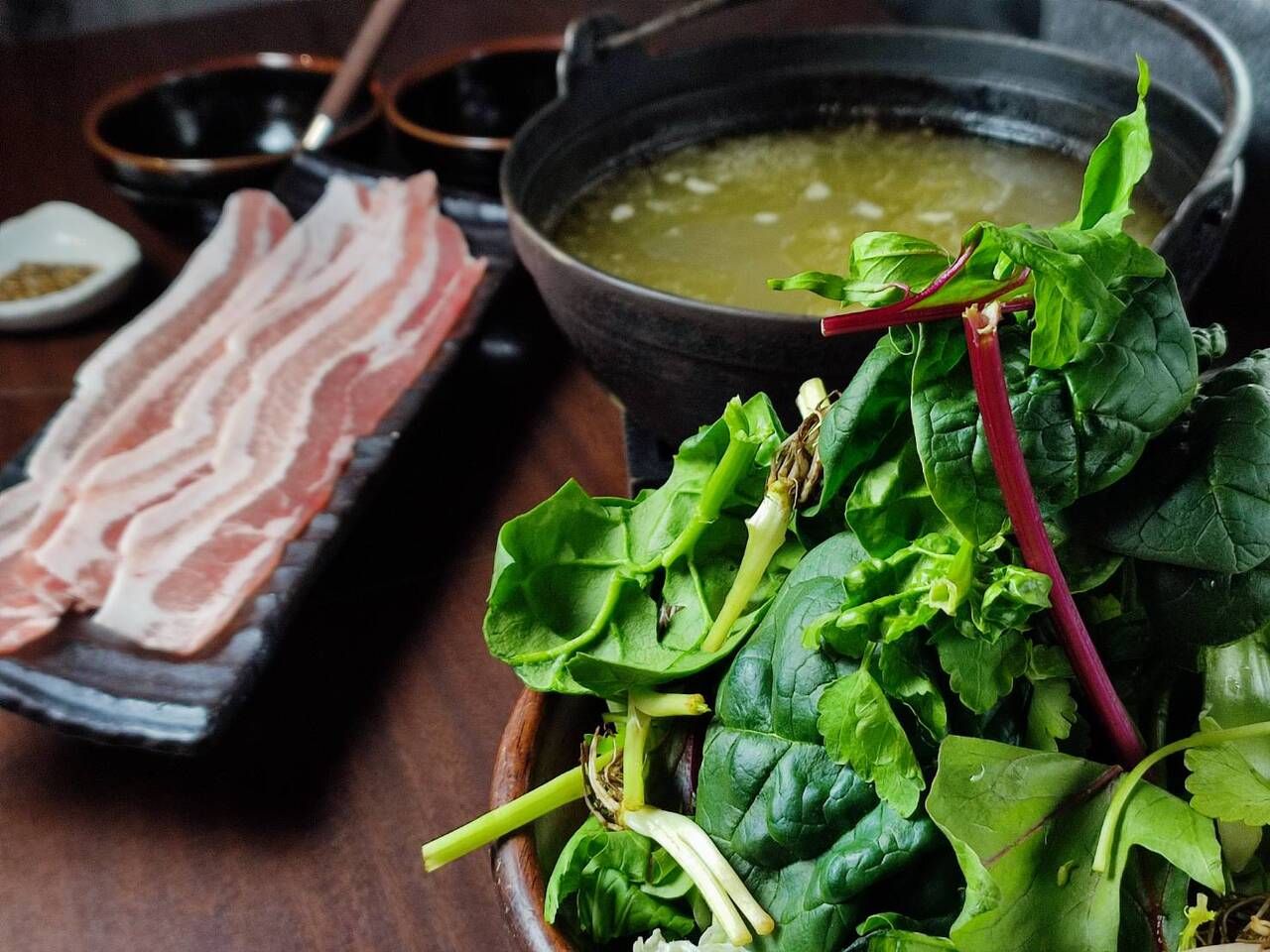 [Food only] Enjoy the exquisite "Kusa Nabe" course with Hinai Jidori chicken soup!