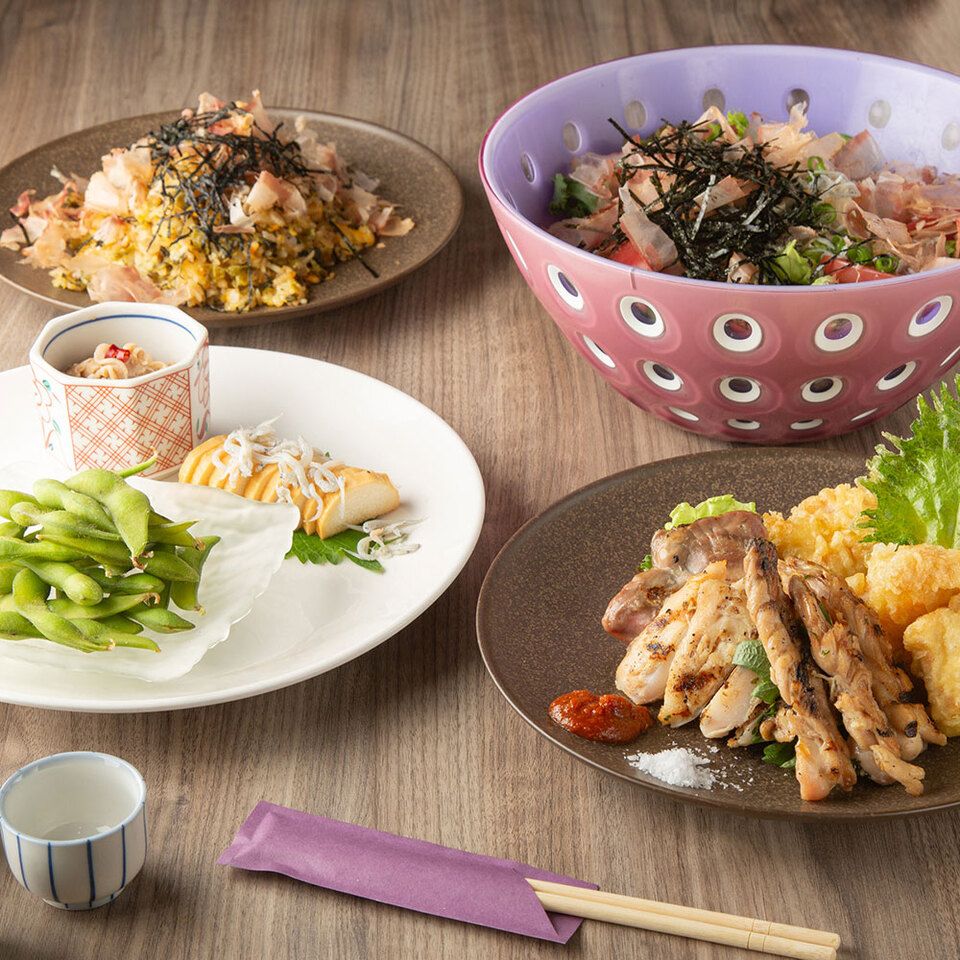 [Ichiban-ya] Casual course of Kyushu cuisine and snacks that go well with sake & all-you-can-drink for 120 minutes