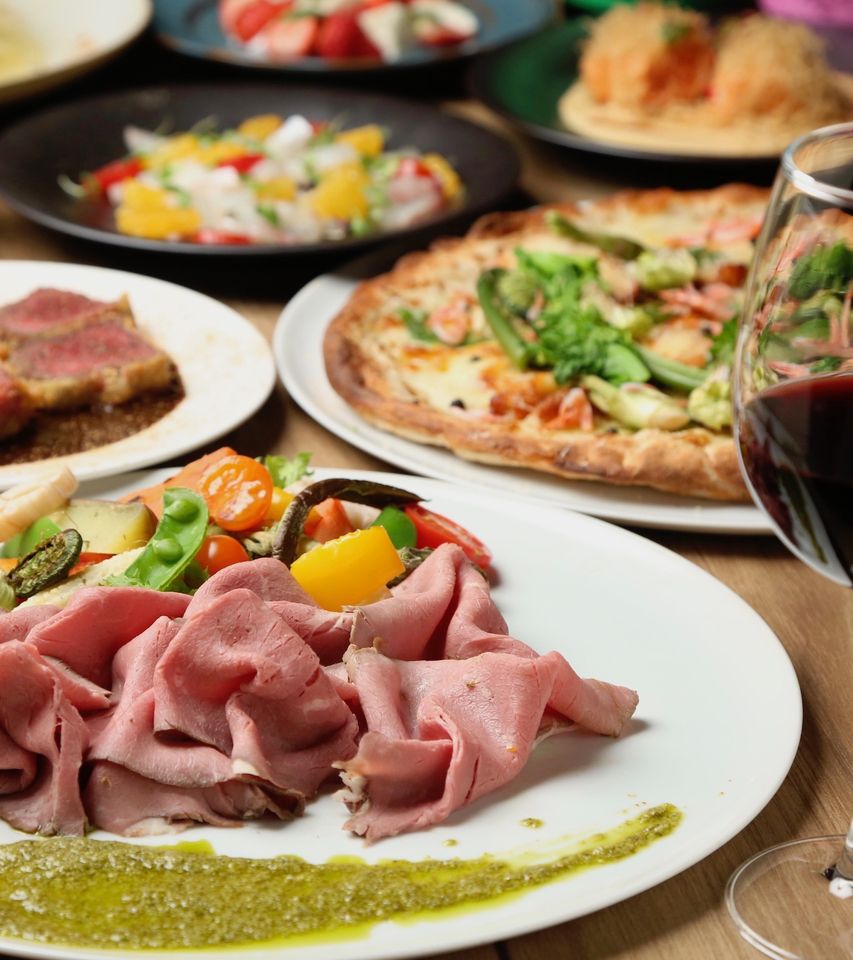 [Autumn only] Savor the flavors of autumn from Nara! 12 dishes including abalone mushroom and chestnut pasta and sanma ajillo for 5,000 yen (all-you-can-drink included)