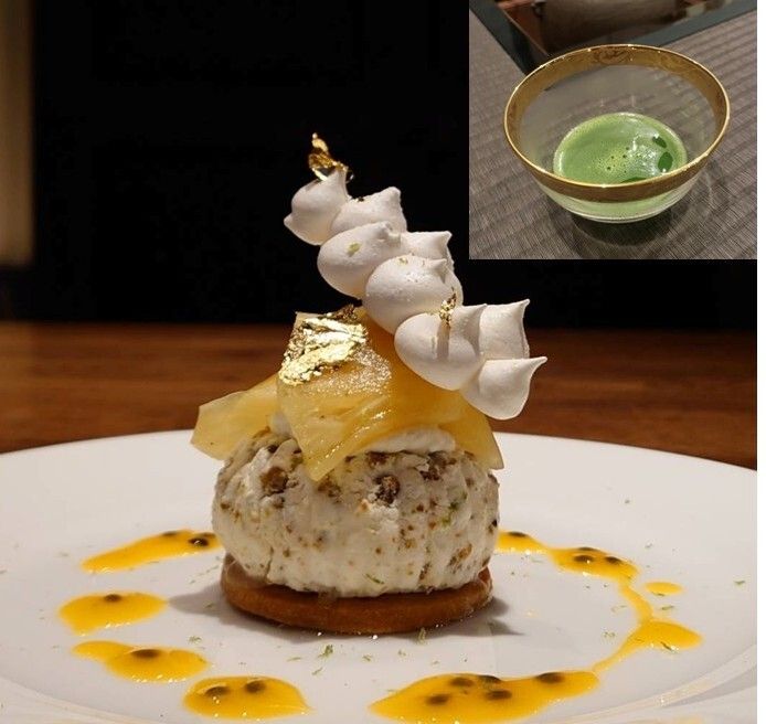 Menu saison（ムニュ セゾン）締めの抹茶・デセール付き