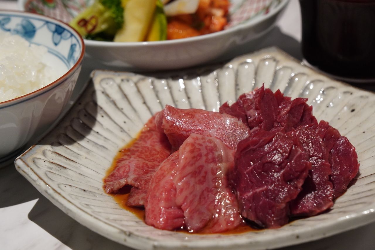 [Yonezawa Beef Yakiniku Lunch] Aged Yonezawa Beef Short rib & Red meat & Skirt steak + Sparkling Wine(private room commitment)